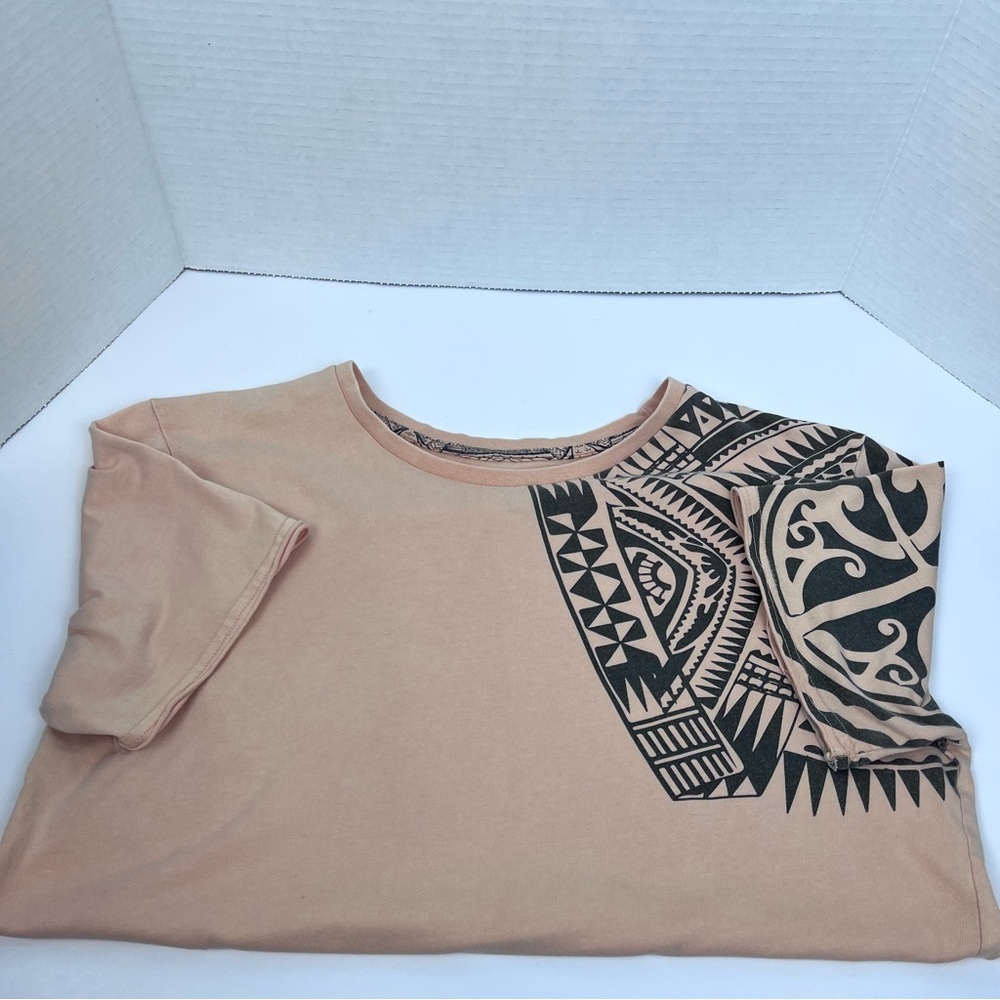Maori Hook Men's Tribal Polynesian Tatoo Graphic Print Tee Shirt Size M; Moana - Picture 5 of 10